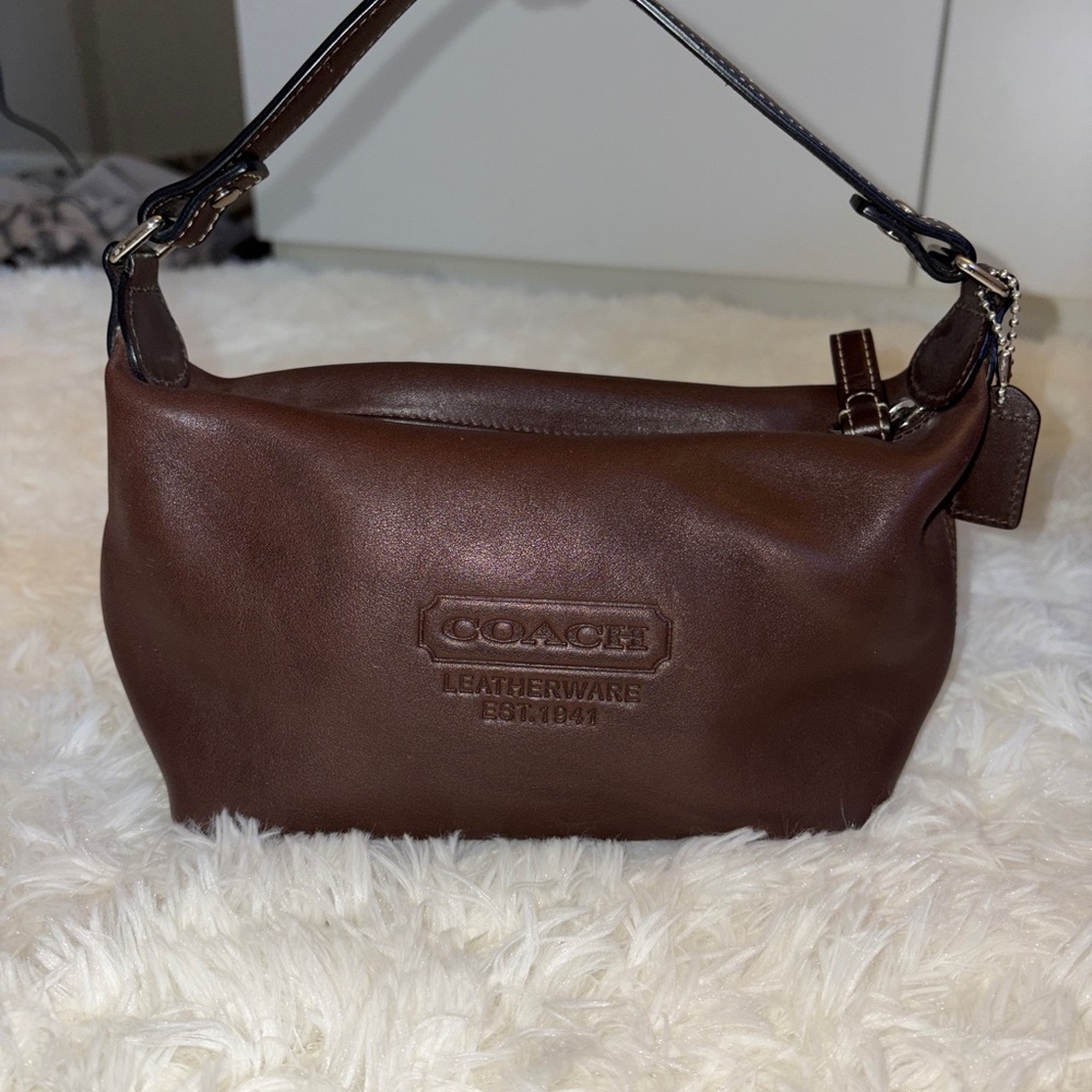 Coach Chocolate Brown Leather Bag